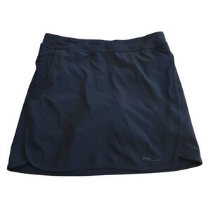 RLX Ralph Lauren womens Sz S black golf tennis skort side pocket
